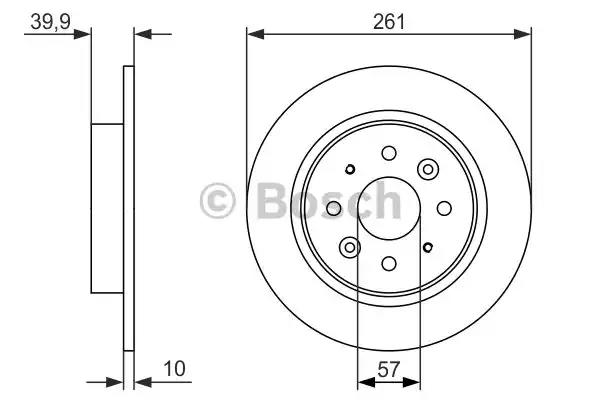 Гальмівний диск 0986479597 BOSCH