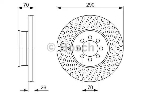 Bosch db гальмівний диск передн.sprinter -06 0986479602 BOSCH