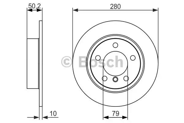 Тормозной диск bosch 0986479728 BOSCH