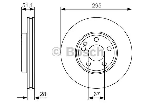 Диск гальмівний 0986479A01 BOSCH