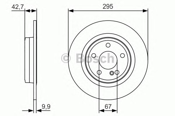 Гальмівний диск 0986479A04 BOSCH