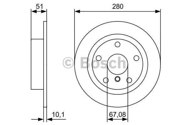 Диск гальмівний 0986479C92 BOSCH