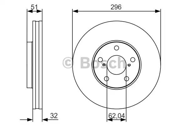 Диск гальмівний lexus gs300/gs430/sc430 f 30-43 97-10 - кратн. 1 шт 0986479R20 BOSCH