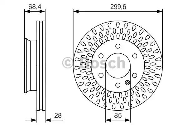 Тормозной диск bosch 0986479R78 BOSCH