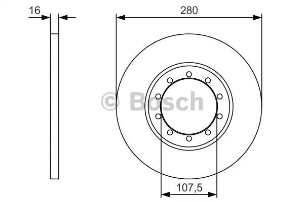 Bosch гальмівні диски задн. ford transit 2.4 tdci 06- 0986479R92 BOSCH