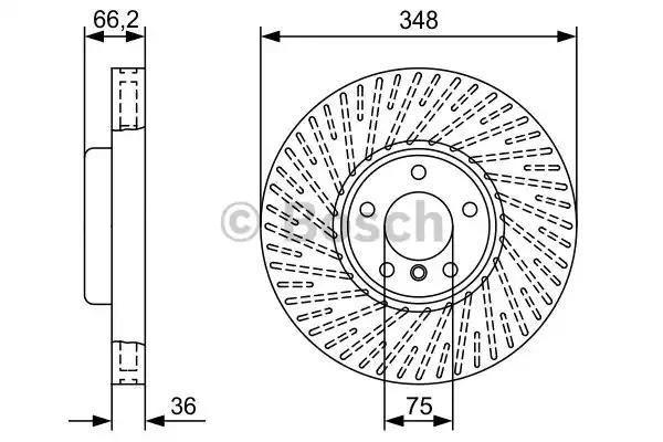 Гальмівний диск 0986479W19 BOSCH