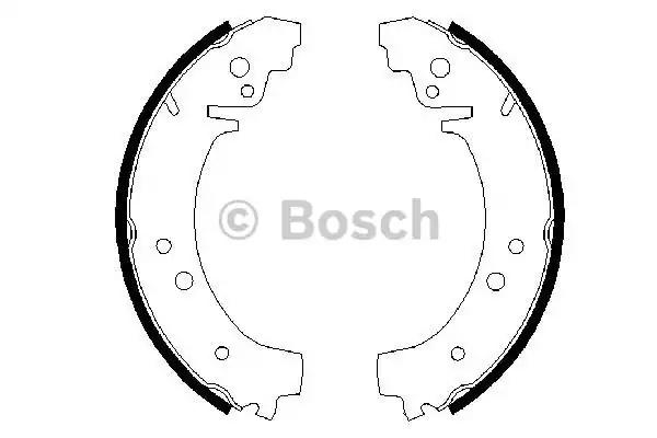 Тормозные колодки барабанные lada 2101-07 0986487217 BOSCH