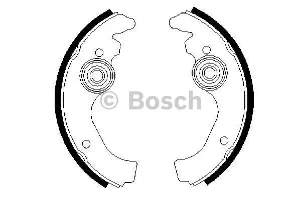 Комплект гальмівних колодок 0986487271 BOSCH