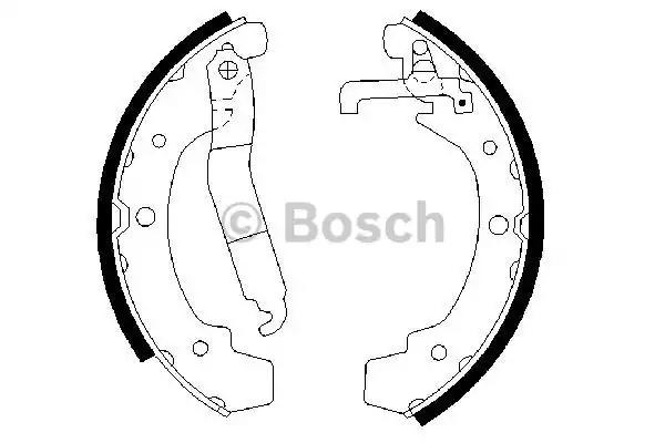 Комплект гальмівних колодок 0986487318 BOSCH