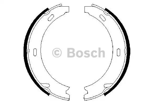 Колодки гальмівні барабан ручник mb 140/210 91-06 - 0986487344 BOSCH