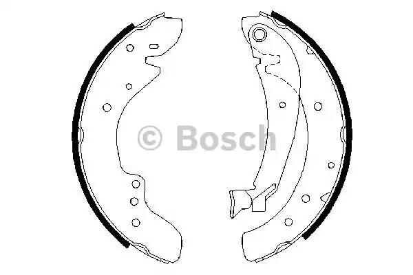 Колодки гальмівні барабан citroen jumper/fiat ducato/peugeot boxer -05 0986487521 BOSCH