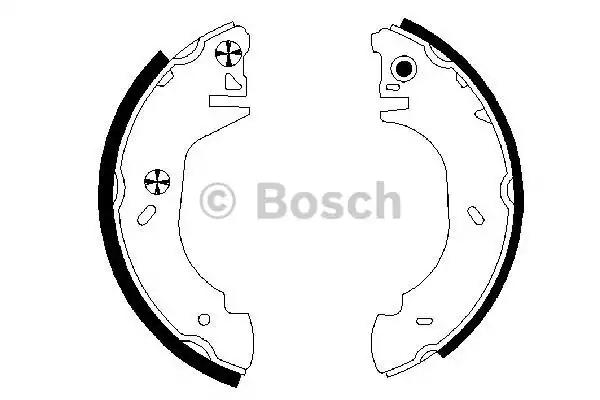 Тормозные колодки барабанные bosch 0986487524 BOSCH