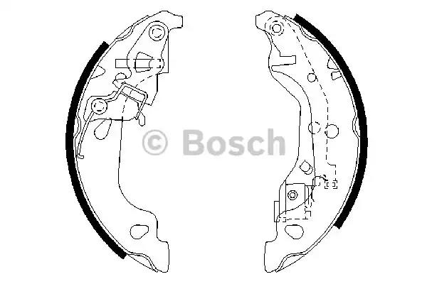 Колодки гальмівні барабанні 0986487597 BOSCH