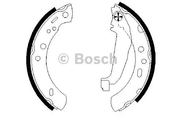 Bosch nissan щоки гальмівні micra 1.0-1.3 16v 92- 0986487604 BOSCH