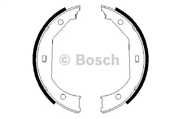Тормозные колодки барабанные bosch 0986487607 BOSCH