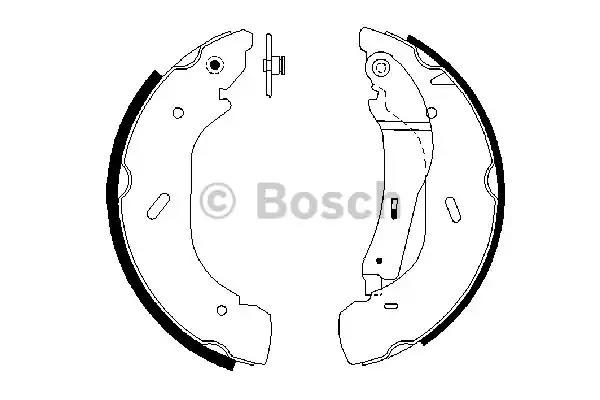 Гальмівні колодки барабанні 0986487612 BOSCH