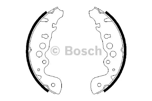 Комплект гальмівних колодок 0986487616 BOSCH