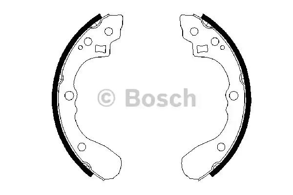 Комплект гальмівних колодок 0986487636 BOSCH