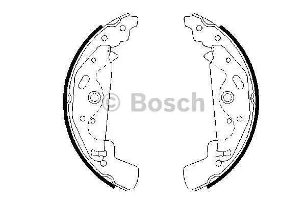 Гальмівна колодка 0986487643 BOSCH