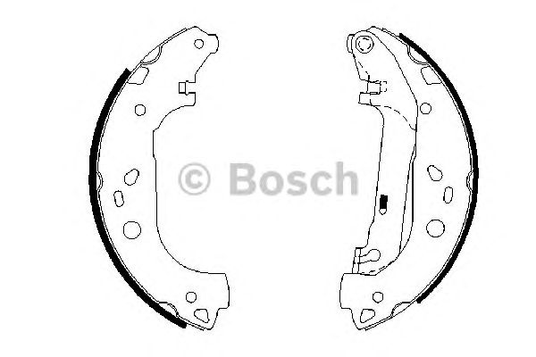Гальмівні колодки барабанні 0986487667 BOSCH