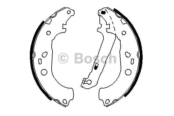 Bosch щоки гальм. задн. ford focus ii 04- 0986487696 BOSCH