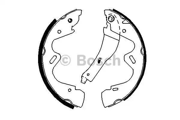 Bosch щоки гальм. nissan terrano ii 0986487700 BOSCH