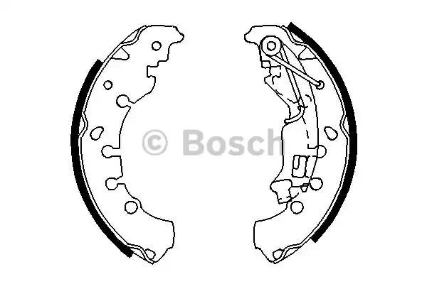 Гальмівна колодка 0986487702 BOSCH