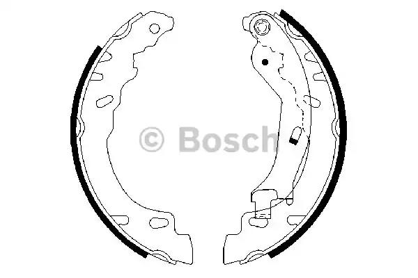 Гальмівні колодки барабанні 0986487704 BOSCH