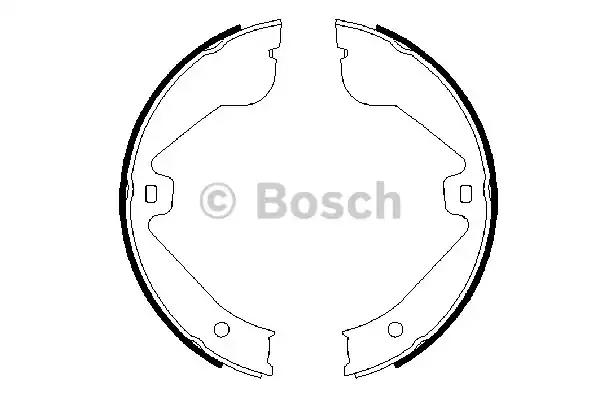 Тормозные колодки барабанные bosch 0986487705 BOSCH