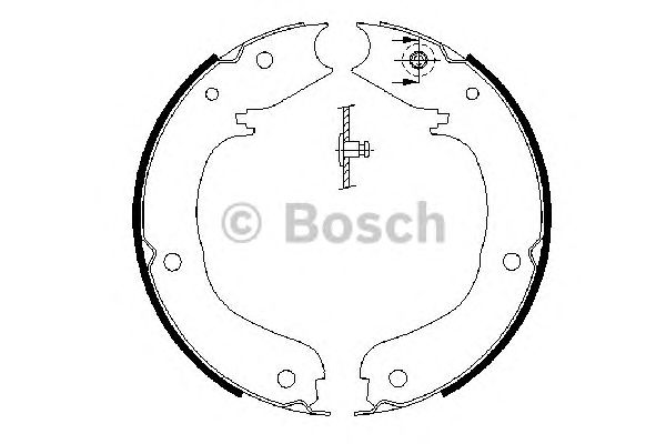 Гальмівні колодки барабанні 0986487710 BOSCH