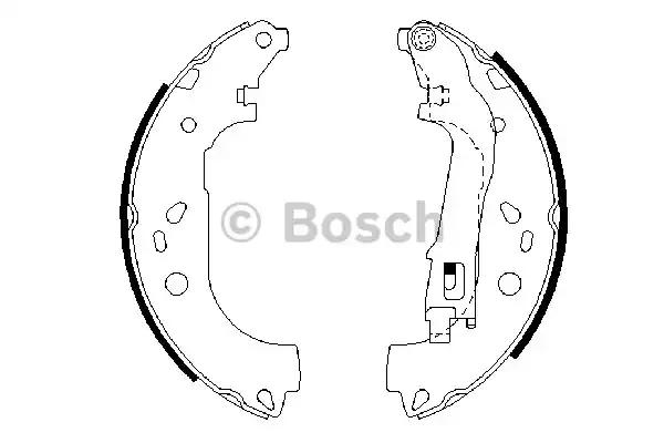 Гальмівні колодки барабанні 0986487717 BOSCH