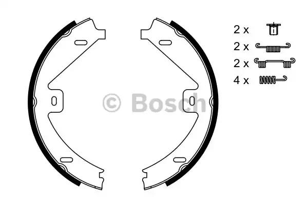 Гальмівні колодки барабанні 0986487752 BOSCH