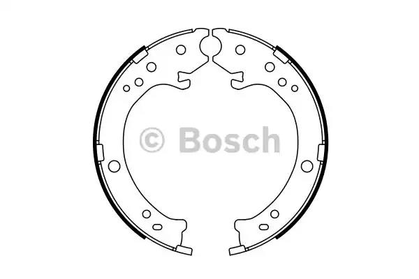 Тормозные колодки барабанные bosch 0986487765 BOSCH