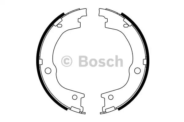 Колодки гальмівні барабанні комплект 4 шт 0986487780 BOSCH
