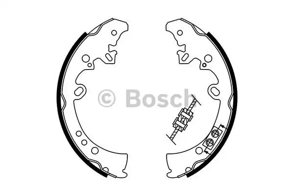 Гальмівні колодки барабанні 0986487787 BOSCH