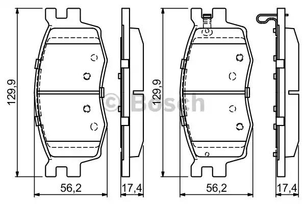 Гальмівні колодки дискові 0986494139 BOSCH