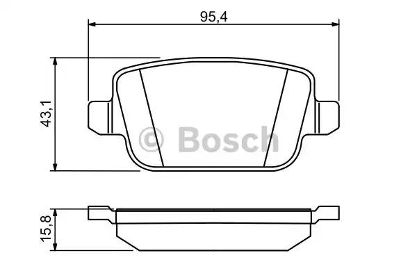 Колодки гальмівні дискові 0986494247 BOSCH