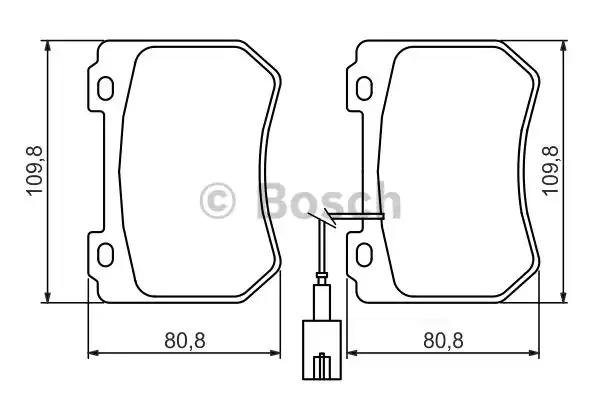 Колодки гальмівні дискові 0986494402 BOSCH