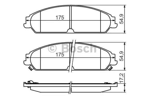 Колодки гальмівні дискові 0986494483 BOSCH