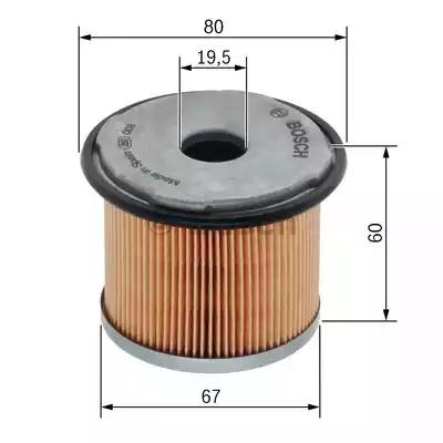 Паливний фільтр 1713 hyundai elantra - знято з вир-ва 1457431713 BOSCH