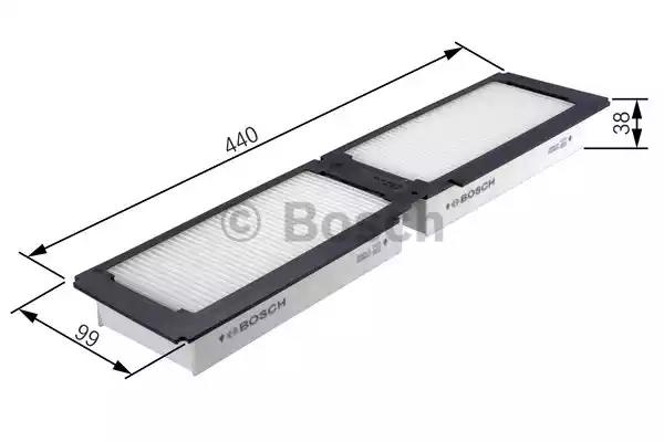 Bosch фільтр салону iveco eurostar 99- 1987431165 BOSCH