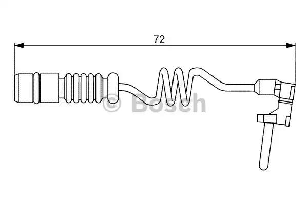 Датчик зносу гальмівнних колодок 1987473057 BOSCH