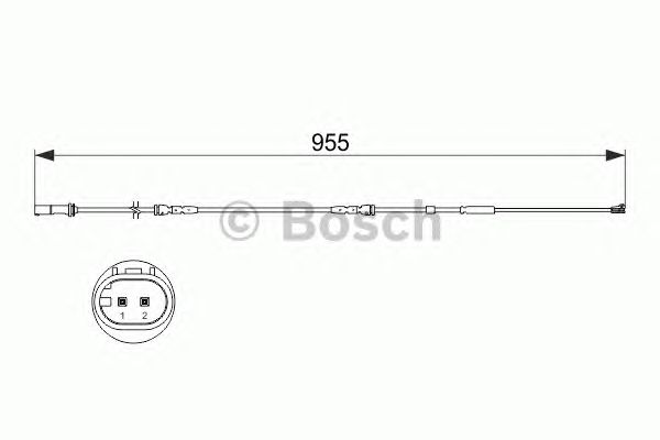 Датчик зносу гальмівних колодок 1987473511 BOSCH