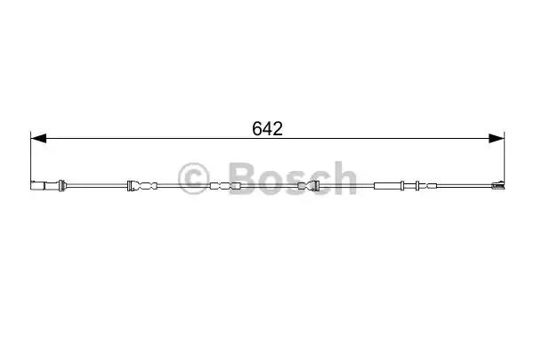 Гальмівні аксесуари датчик зносу колодки 1987473544 BOSCH