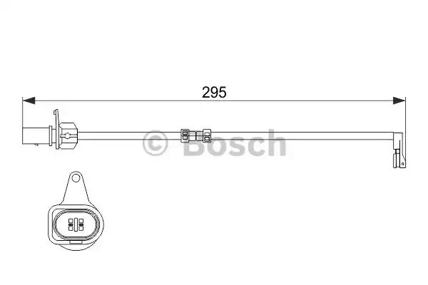 Датчик зносу гальм. колодок audi a6/a7/a8 3.0tdi/3.0tfsi 10- 1987474508 BOSCH