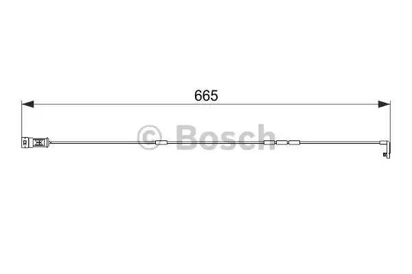 Конт. попер. сигналу, знос гальм. накл. 1987474579 BOSCH