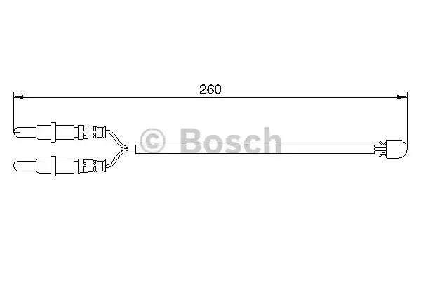 Датчик зношування диск.кол.перед 1987474975 BOSCH