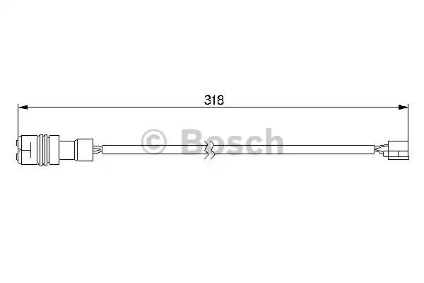Сигнализатор износ тормозных колодок 1987474988 BOSCH