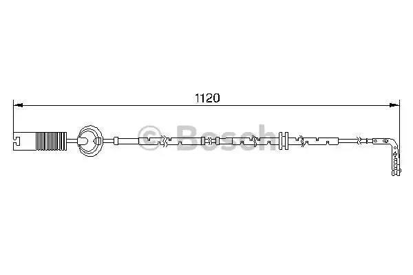 Конт. попер. сигналу, знос гальм. накл. 1987474999 BOSCH