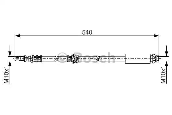 Шланг гальмівний 1987476057 BOSCH